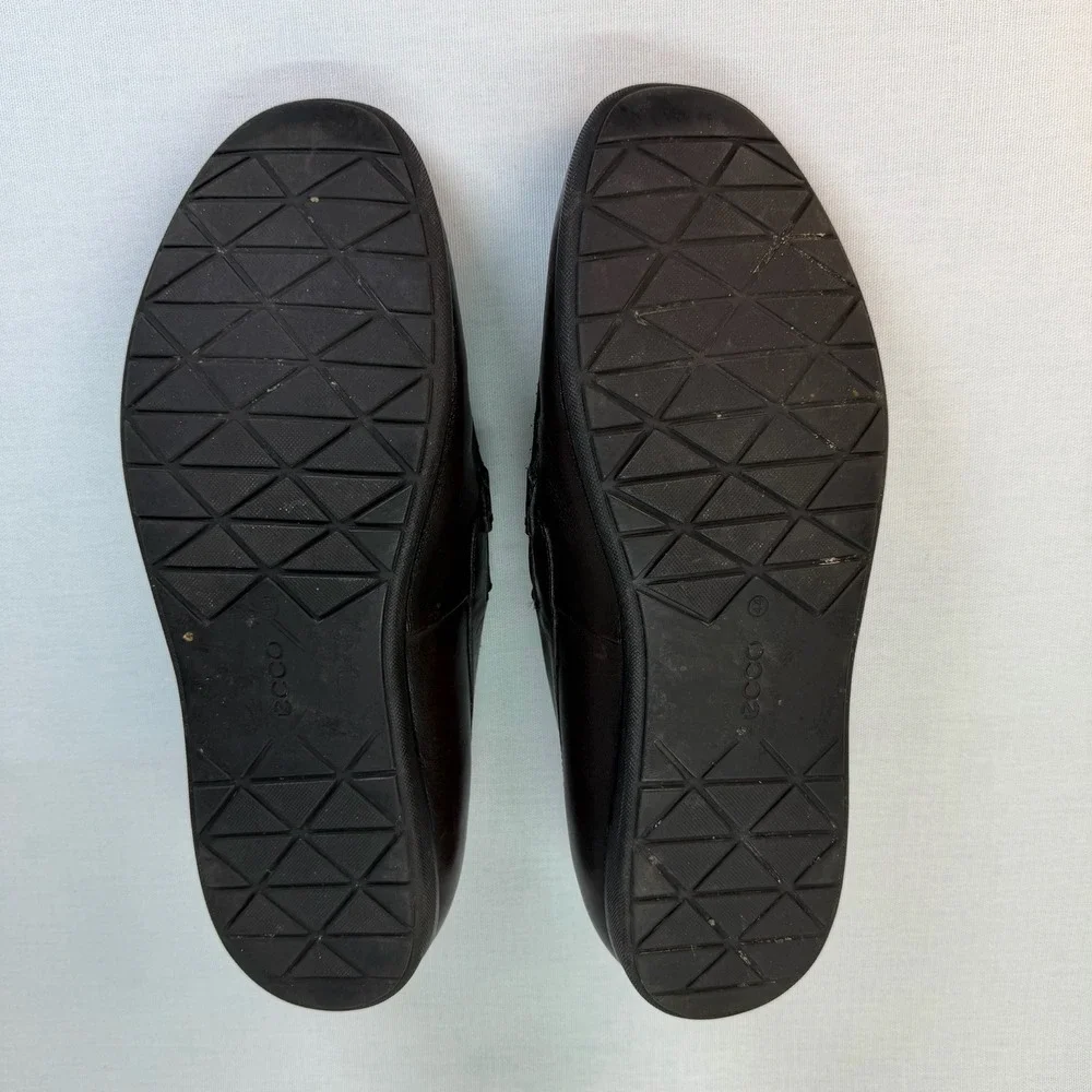 ECCO Leather Dallas‎ Moc Mens Slip on Driving Loafer Dark Brown EU 44